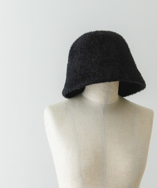 RODE SKO（ロデスコ）の「シャギーベルハット（ハット・レディース・ブラック/アイボリー・ONE）」の15枚目の写真