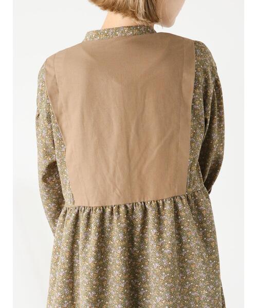 ehka sopo（エヘカソポ）の「花柄切替ワンピース（ワンピース・レディース・ベージュ/ブラック/ボルドー・F）」の16枚目の写真