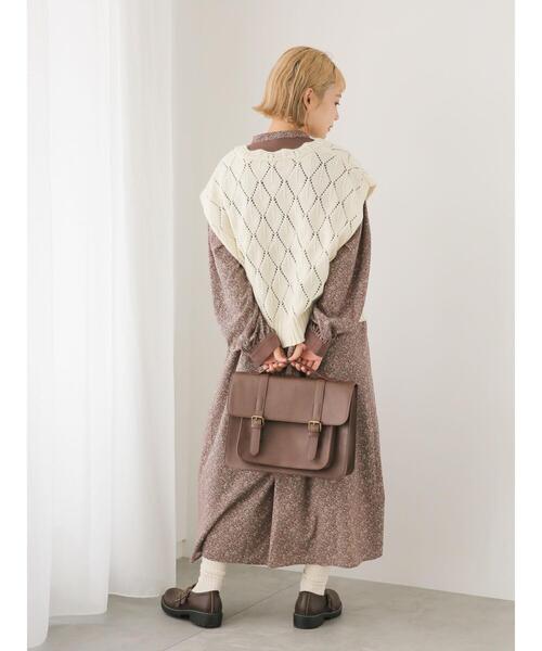 ehka sopo（エヘカソポ）の「花柄切替ワンピース（ワンピース・レディース・ベージュ/ブラック/ボルドー・F）」の18枚目の写真