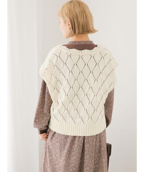 ehka sopo（エヘカソポ）の「花柄切替ワンピース（ワンピース・レディース・ベージュ/ブラック/ボルドー・F）」の22枚目の写真