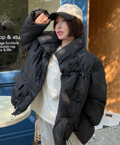 EPICKS（エピックス）の「トグルボタンスタンド中綿ジャケット（ダウン