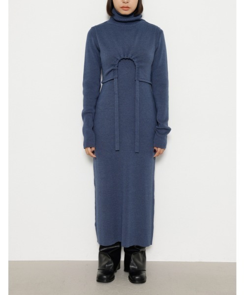 LAGUA GEM(ラグアジェム)の「TURTLE VEST ロングワンピース(ワンピース・レディース・ブラック/グレー/ブルー・SMALL/MEDIUM)」の10枚目の写真