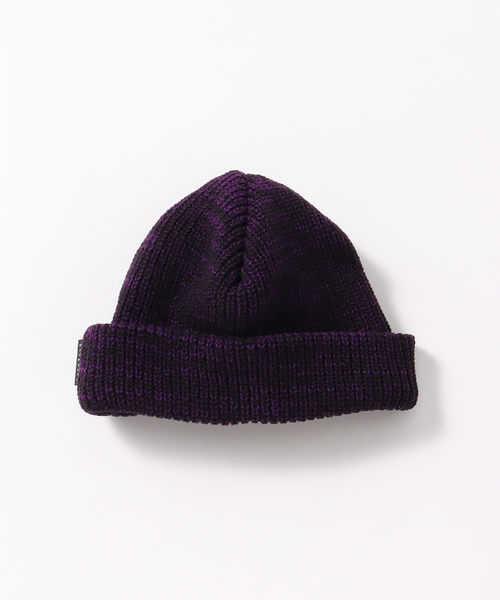 SAYHELLO（セイハロー）の「【SAYHELLO / セイハロー】DAILY EFECTIVE-KNITED CAP（ニットキャップ/ビーニー・メンズ・パープル・FREE）」の2枚目の写真