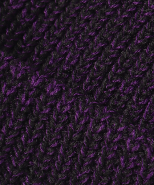 SAYHELLO（セイハロー）の「【SAYHELLO / セイハロー】DAILY EFECTIVE-KNITED CAP（ニットキャップ/ビーニー・メンズ・パープル・FREE）」の6枚目の写真