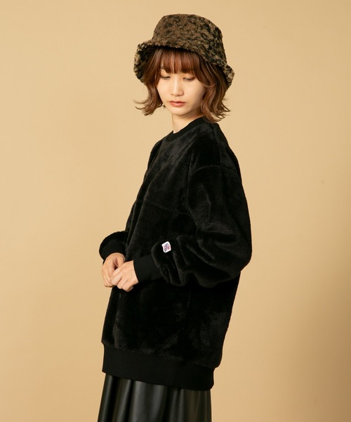 JEMORGAN（ジェーイーモーガン）の「【JEMORGAN/ジェイイーモーガン】ボアボンディング　ビッグシルエット　トレーナー　スウェット（スウェット・メンズ・ブラック/ダークブラウン/カーキ・MEDIUM/LARGE/X-LARGE）」の5枚目の写真