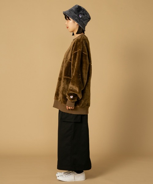 JEMORGAN（ジェーイーモーガン）の「【JEMORGAN/ジェイイーモーガン】ボアボンディング　ビッグシルエット　トレーナー　スウェット（スウェット・メンズ・ブラック/ダークブラウン/カーキ・MEDIUM/LARGE/X-LARGE）」の19枚目の写真