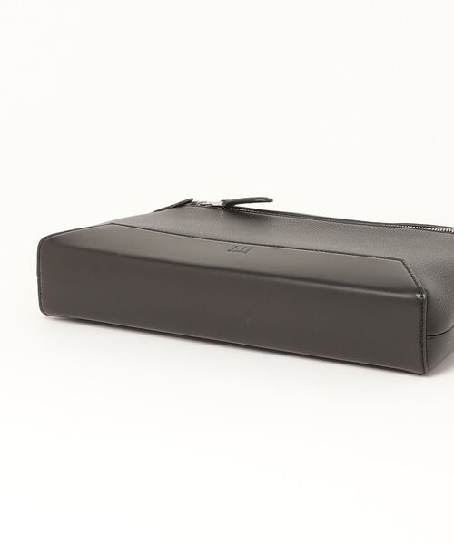 dunhill(ダンヒル)の「1893 ハーネス ジップポーチ / 1893 HARNESS ZIPPED POUCH(ハンドバッグ・メンズ・ブラック・ONE SIZE)」の3枚目の写真