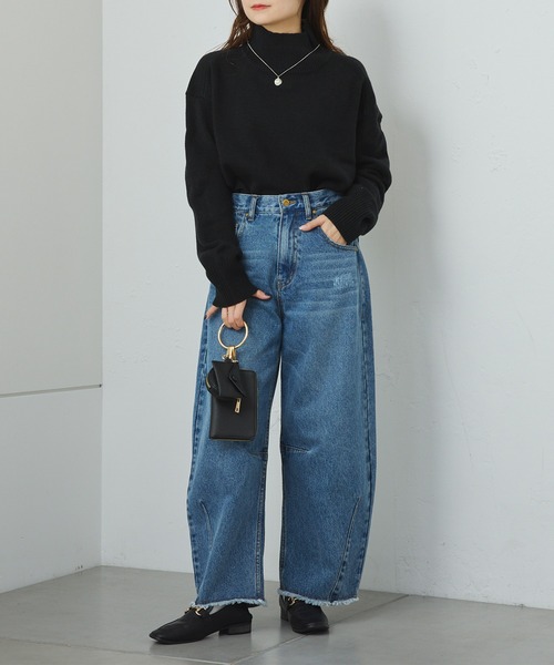 PUAL CE CIN(ピュアルセシン)の「ハンドウォッシャブル ハイネックニットプルオーバー(ニット/セーター・レディース・キャメル/レッド/グレー/ブルー/ブラック・FREE)」の16枚目の写真