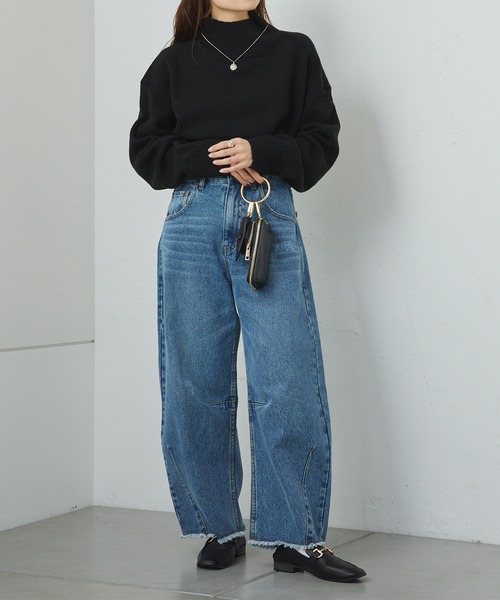 PUAL CE CIN(ピュアルセシン)の「ハンドウォッシャブル ハイネックニットプルオーバー(ニット/セーター・レディース・キャメル/レッド/グレー/ブルー/ブラック・FREE)」の17枚目の写真