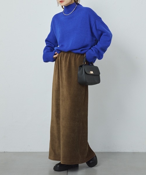 PUAL CE CIN(ピュアルセシン)の「ハンドウォッシャブル ハイネックニットプルオーバー(ニット/セーター・レディース・キャメル/レッド/グレー/ブルー/ブラック・FREE)」の8枚目の写真