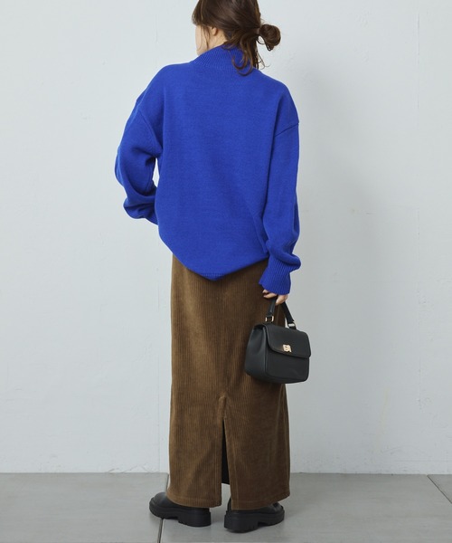 PUAL CE CIN(ピュアルセシン)の「ハンドウォッシャブル ハイネックニットプルオーバー(ニット/セーター・レディース・キャメル/レッド/グレー/ブルー/ブラック・FREE)」の9枚目の写真