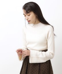 OPAQUE.CLIP | シャギーフレアスリーブニット【洗濯機洗い可】(ニット/セーター)