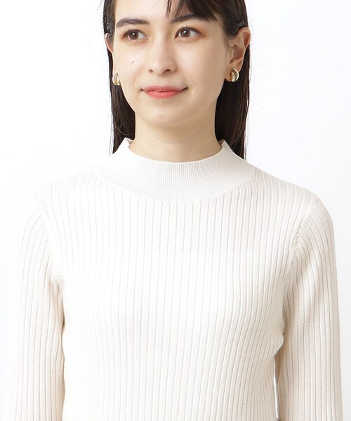 OPAQUE.CLIP（オペークドットクリップ）の「◆シャギーフレアスリーブニット【洗濯機洗い可】（ニット/セーター・レディース・オフホワイト/チャコールグレー/ピンク・00）」の16枚目の写真