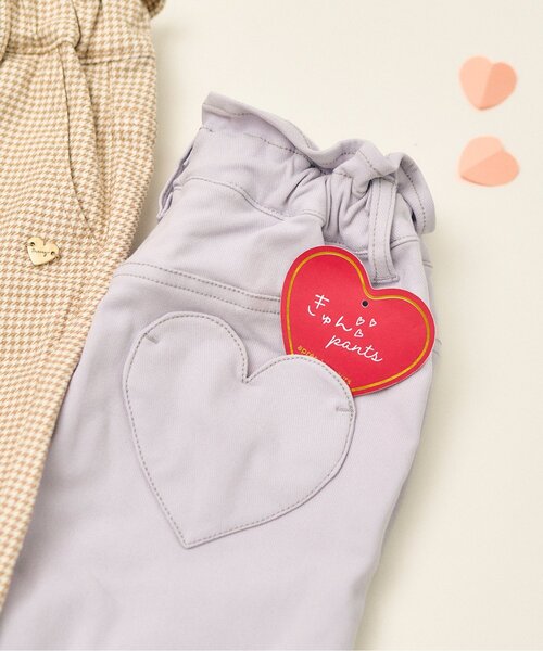 apres les cours（アプレレクール）の「【裏起毛・あったか】ハートポケットきゅんパンツ（その他パンツ・キッズ・ベージュ/アイボリー/ブラック/インディゴブルー/ブラウン/ラベンダー・120/130/100/140/110/80/90）」の17枚目の写真