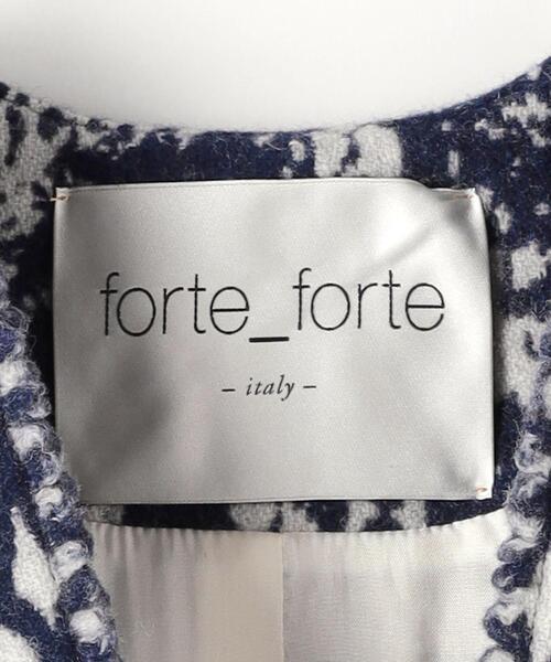 Steven Alan（スティーブンアラン）の「＜forte_forte＞JACQUARD COAT/コート（ノーカラーコート）」 - WEAR