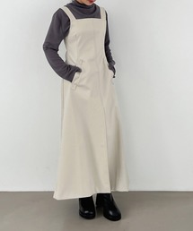 Olu. | フロントスリットジャンパースカート(ジャンパースカート)