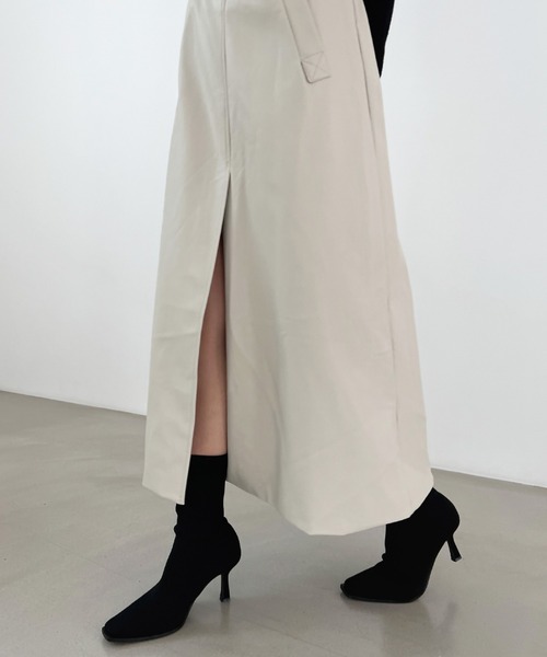 Olu.（オルドット）の「フロントスリットジャンパースカート（ジャンパースカート・レディース・ブラック/ライトグレー・FREE）」の8枚目の写真