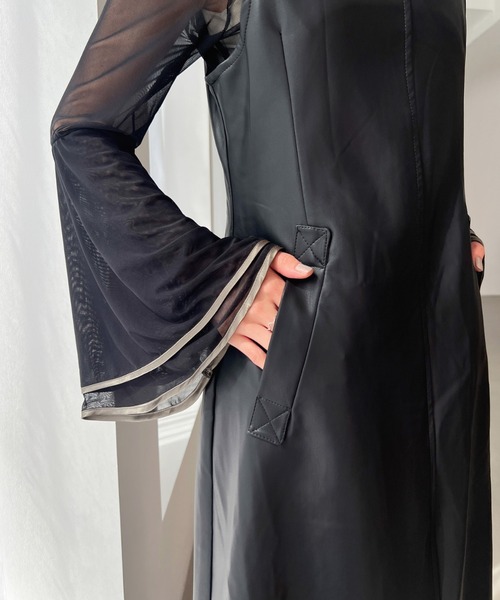 Olu.（オルドット）の「フロントスリットジャンパースカート（ジャンパースカート・レディース・ブラック/ライトグレー・FREE）」の14枚目の写真