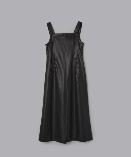 Olu.（オルドット）の「フロントスリットジャンパースカート（ジャンパースカート・レディース・ブラック/ライトグレー・FREE）」の18枚目の写真