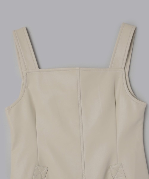 Olu.（オルドット）の「フロントスリットジャンパースカート（ジャンパースカート・レディース・ブラック/ライトグレー・FREE）」の21枚目の写真