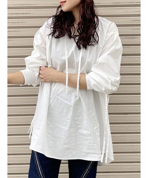 【セール】スリーブドロストチュニックシャツ（シャツ/ブラウス）｜MURUA（ムルーア）