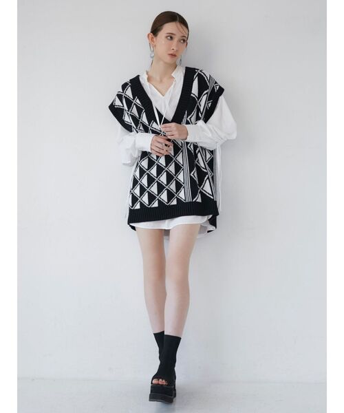 MURUA（ムルーア）の「スリーブドロストチュニックシャツ（シャツ/ブラウス・レディース・ホワイト/その他1・FREE）」の7枚目の写真