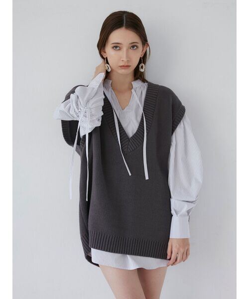 MURUA（ムルーア）の「スリーブドロストチュニックシャツ（シャツ/ブラウス・レディース・ホワイト/その他1・FREE）」の9枚目の写真