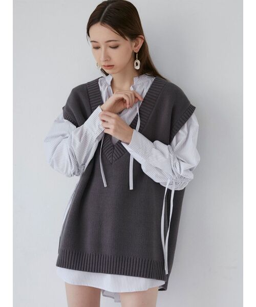 MURUA（ムルーア）の「スリーブドロストチュニックシャツ（シャツ/ブラウス・レディース・ホワイト/その他1・FREE）」の10枚目の写真