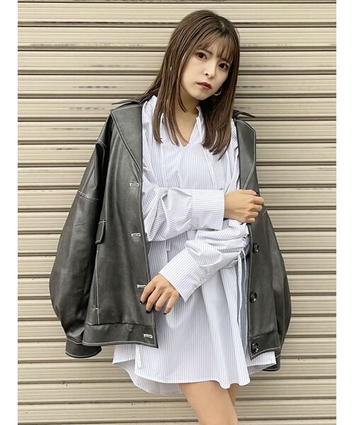 MURUA（ムルーア）の「スリーブドロストチュニックシャツ（シャツ/ブラウス・レディース・ホワイト/その他1・FREE）」の18枚目の写真