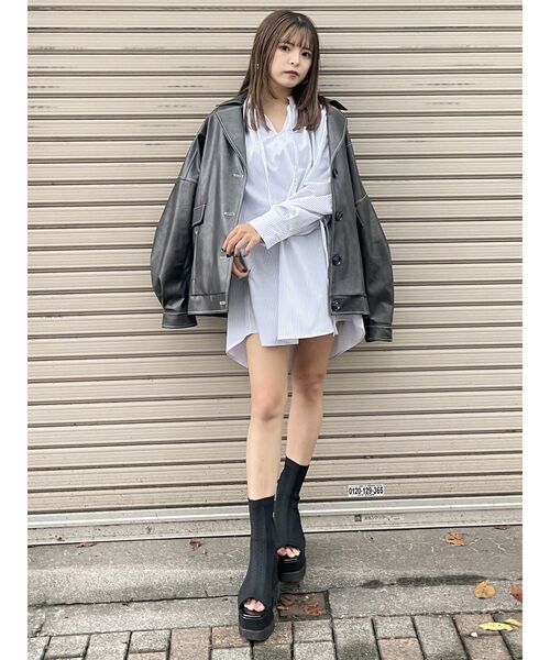 MURUA（ムルーア）の「スリーブドロストチュニックシャツ（シャツ/ブラウス・レディース・ホワイト/その他1・FREE）」の20枚目の写真