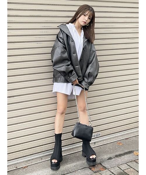 MURUA（ムルーア）の「スリーブドロストチュニックシャツ（シャツ/ブラウス・レディース・ホワイト/その他1・FREE）」の21枚目の写真