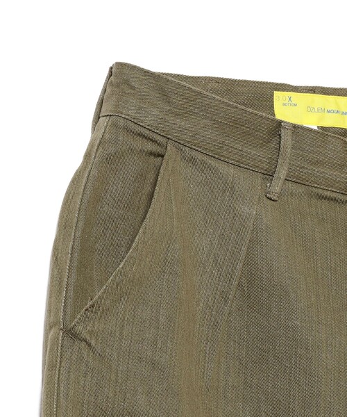 NECESSARY or UNNECESSARY / WIDE GREEN DENIM ワイドグリーンデニム
