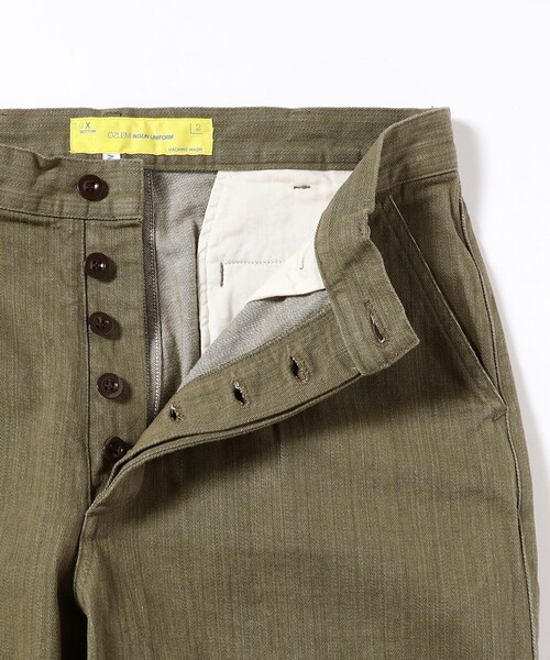 NECESSARY or UNNECESSARY / WIDE GREEN DENIM ワイドグリーンデニム