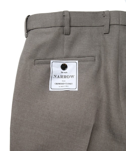 CROWDED CLOSET（クラウデッドクローゼット）の「【LANATEC/ラナテック】シャークスキンスラックスパンツ（セットアップ対応）（スラックス・メンズ・グレー/ネイビー/ベージュ・02/03/04/01）」の17枚目の写真