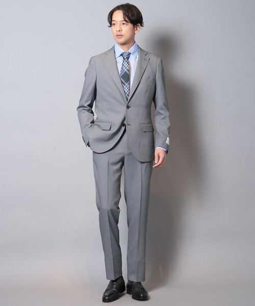 CROWDED CLOSET（クラウデッドクローゼット）の「【LANATEC/ラナテック】シャークスキンスラックスパンツ（セットアップ対応）（スラックス・メンズ・グレー/ネイビー/ベージュ・02/03/04/01）」の18枚目の写真