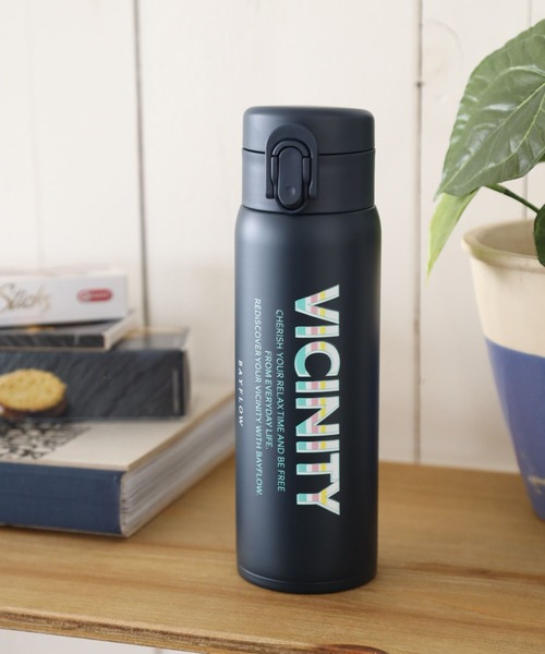 BAYFLOW（ベイフロー）の「[保冷・保温]【VICINITY】ワンタッチボトル（水筒・レディース・ネイビー/カーキ・0）」の2枚目の写真