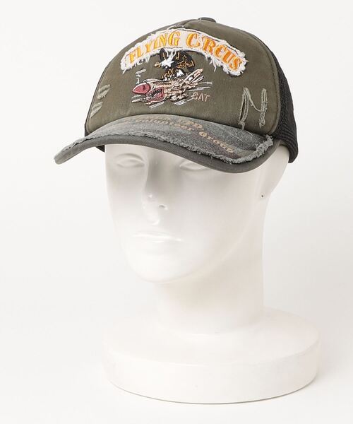 AVIREX(アヴィレックス)の「【AVIREX/アヴィレックス】AX FLYING CIRCUS メッシュ CAP(キャップ・メンズ・ブラック/ベージュ/カーキ・FREE)」の8枚目の写真