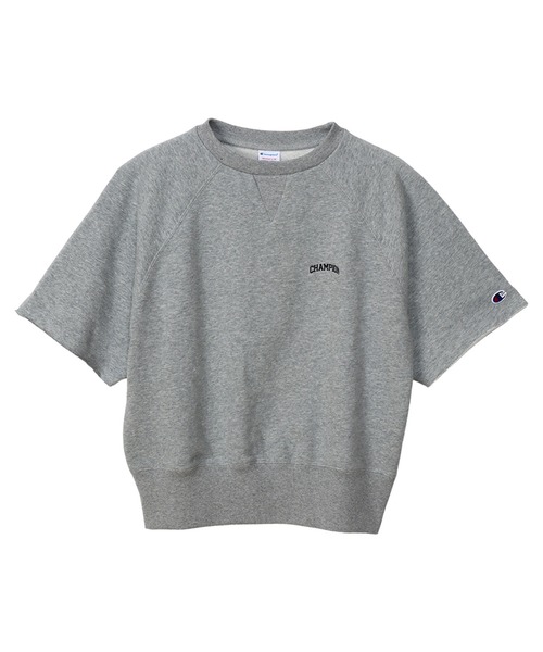 Champion(チャンピオン)の「【Champion/チャンピオン】レディース ショートスリーブスウェットシャツ(スウェット・レディース・チャコール/ベージュ/ダークグリーン/ヘザーグレー・MEDIUM/LARGE)」の2枚目の写真