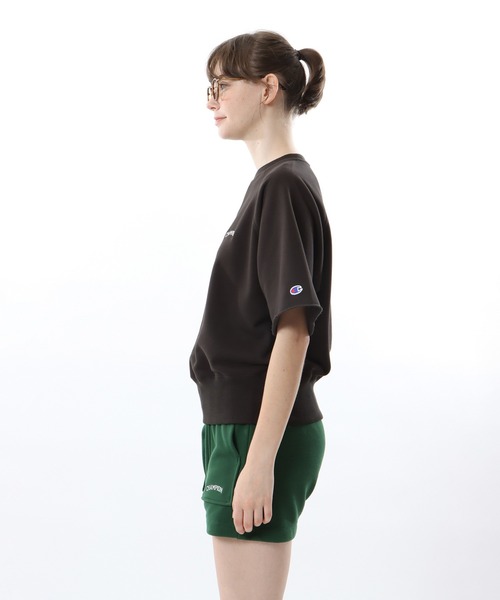 Champion(チャンピオン)の「【Champion/チャンピオン】レディース ショートスリーブスウェットシャツ(スウェット・レディース・チャコール/ベージュ/ダークグリーン/ヘザーグレー・MEDIUM/LARGE)」の10枚目の写真