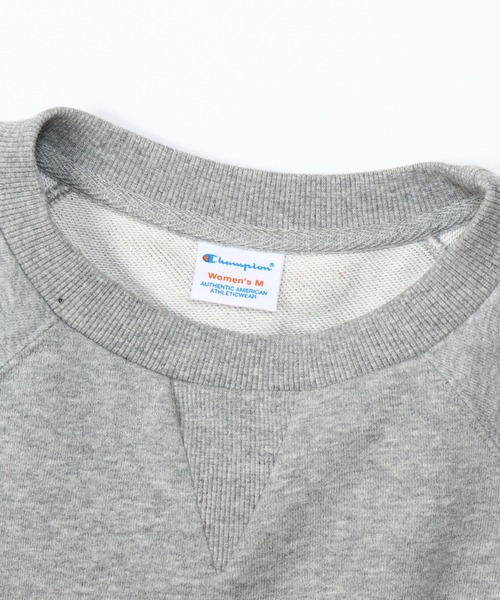 Champion(チャンピオン)の「【Champion/チャンピオン】レディース ショートスリーブスウェットシャツ(スウェット・レディース・チャコール/ベージュ/ダークグリーン/ヘザーグレー・MEDIUM/LARGE)」の7枚目の写真