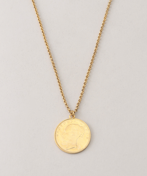 VERMEIL par iena（ヴェルメイユパーイエナ）の「【BEN AMUN/ベン アムン】Coin long ネックレス（ネックレス・レディース・ゴールド・FREE）」の4枚目の写真