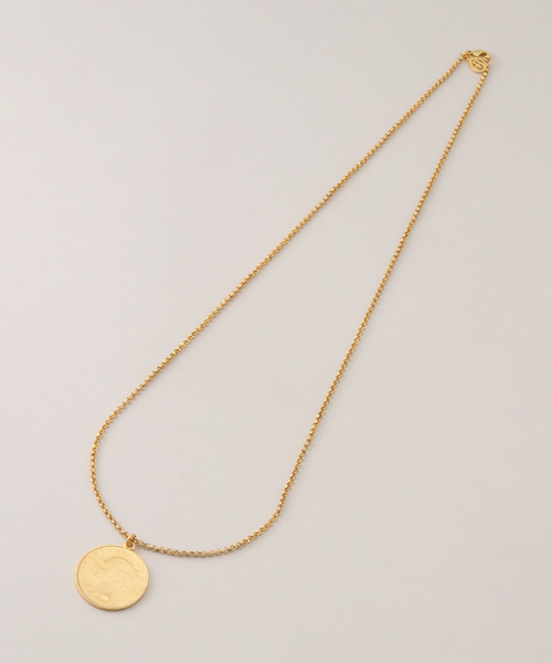 VERMEIL par iena（ヴェルメイユパーイエナ）の「【BEN AMUN/ベン アムン】Coin long ネックレス（ネックレス・レディース・ゴールド・FREE）」の5枚目の写真