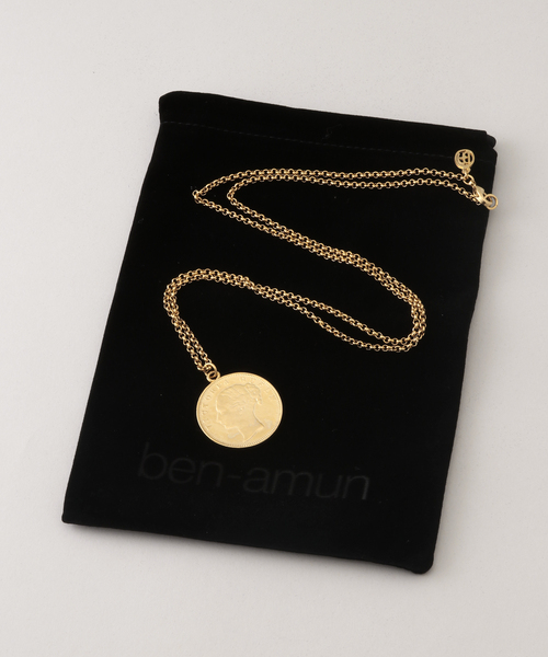 VERMEIL par iena（ヴェルメイユパーイエナ）の「【BEN AMUN/ベン アムン】Coin long ネックレス（ネックレス・レディース・ゴールド・FREE）」の11枚目の写真