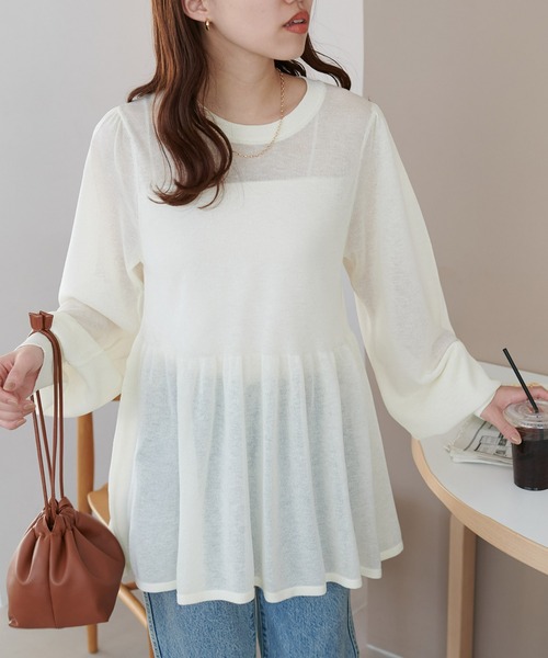 ペプラムニット 楽天市場】【店内全品20％OFFクーポン】8/11 1:59まで□楽天1位