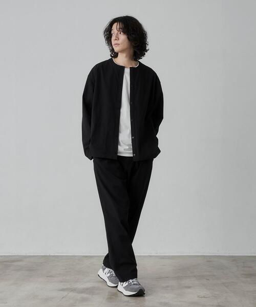 coen(コーエン)の「極楽FITクルーネックストレッチカーディガン(カーディガン/ボレロ・メンズ・ダークグレー/ブラック/ベージュ・S/M/L/XL)」の5枚目の写真