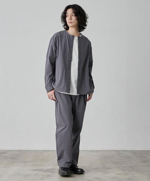 coen(コーエン)の「極楽FITクルーネックストレッチカーディガン(カーディガン/ボレロ・メンズ・ダークグレー/ブラック/ベージュ・S/M/L/XL)」の8枚目の写真