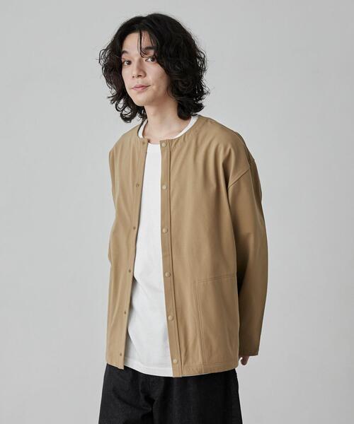 coen(コーエン)の「極楽FITクルーネックストレッチカーディガン(カーディガン/ボレロ・メンズ・ダークグレー/ブラック/ベージュ・S/M/L/XL)」の10枚目の写真