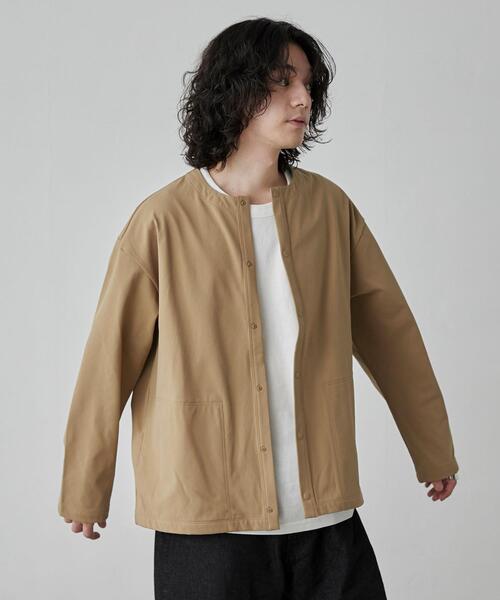 coen(コーエン)の「極楽FITクルーネックストレッチカーディガン(カーディガン/ボレロ・メンズ・ダークグレー/ブラック/ベージュ・S/M/L/XL)」の12枚目の写真