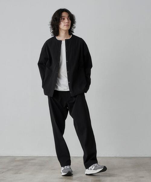 coen(コーエン)の「極楽FITクルーネックストレッチカーディガン(カーディガン/ボレロ・メンズ・ダークグレー/ブラック/ベージュ・S/M/L/XL)」の15枚目の写真