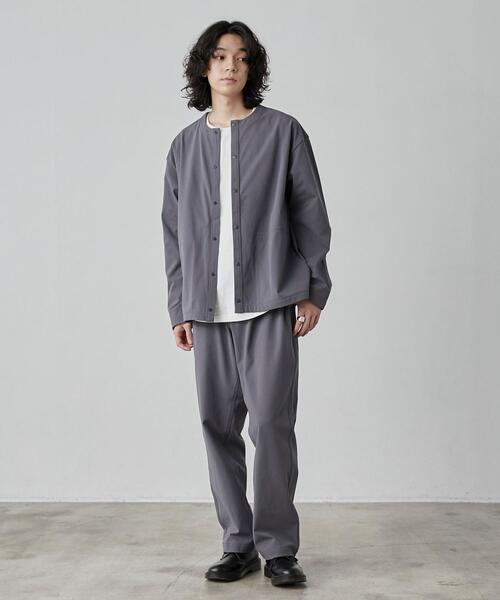 coen(コーエン)の「極楽FITクルーネックストレッチカーディガン(カーディガン/ボレロ・メンズ・ダークグレー/ブラック/ベージュ・S/M/L/XL)」の16枚目の写真